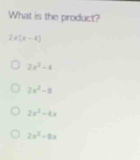what is the product? (2x(x-4)) * (2x^2-4) * (2x^2-8) * (2x^2-4x) * (2x^…