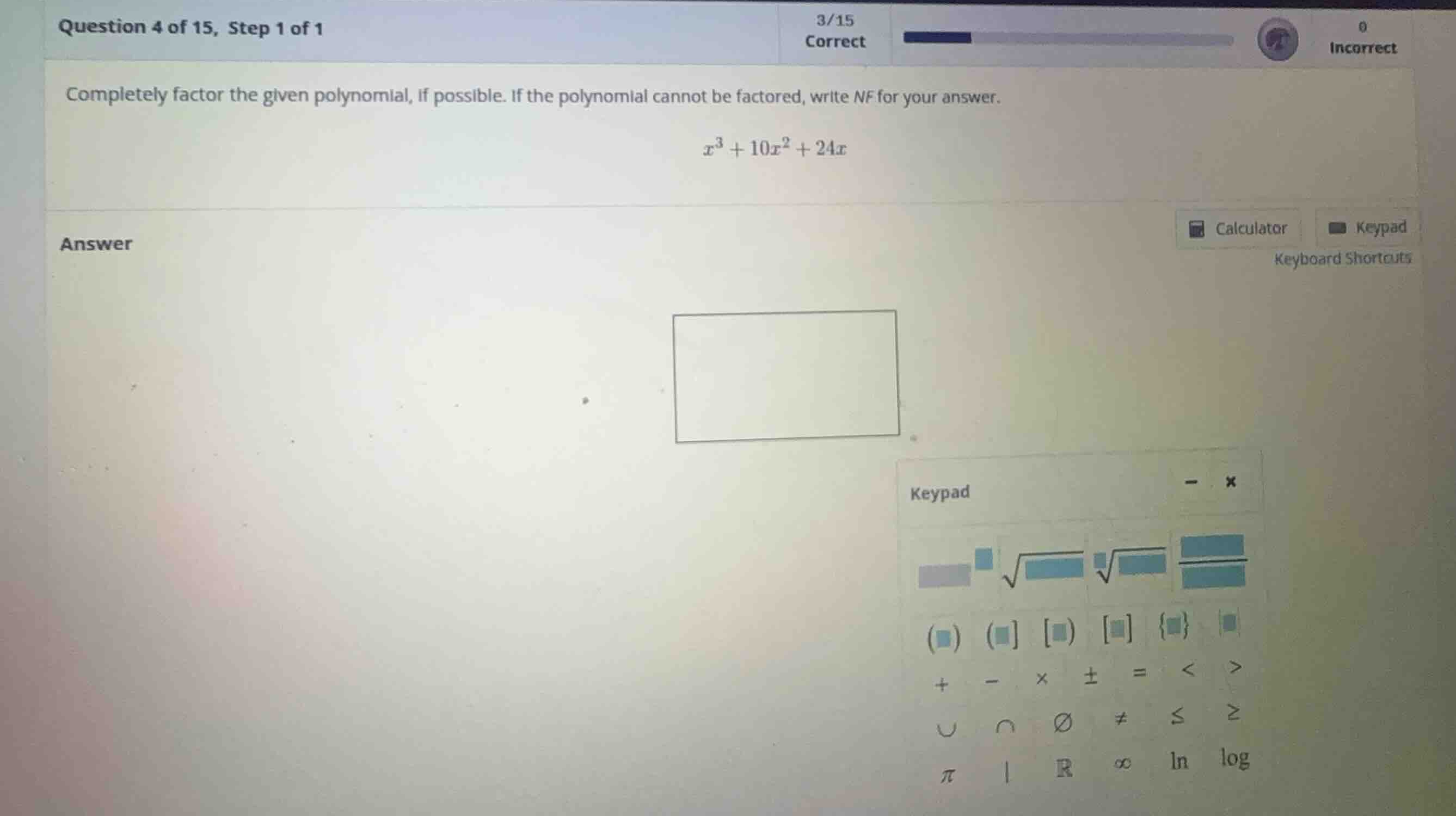 completely factor the given polynomial, if possible. if the polynomial …