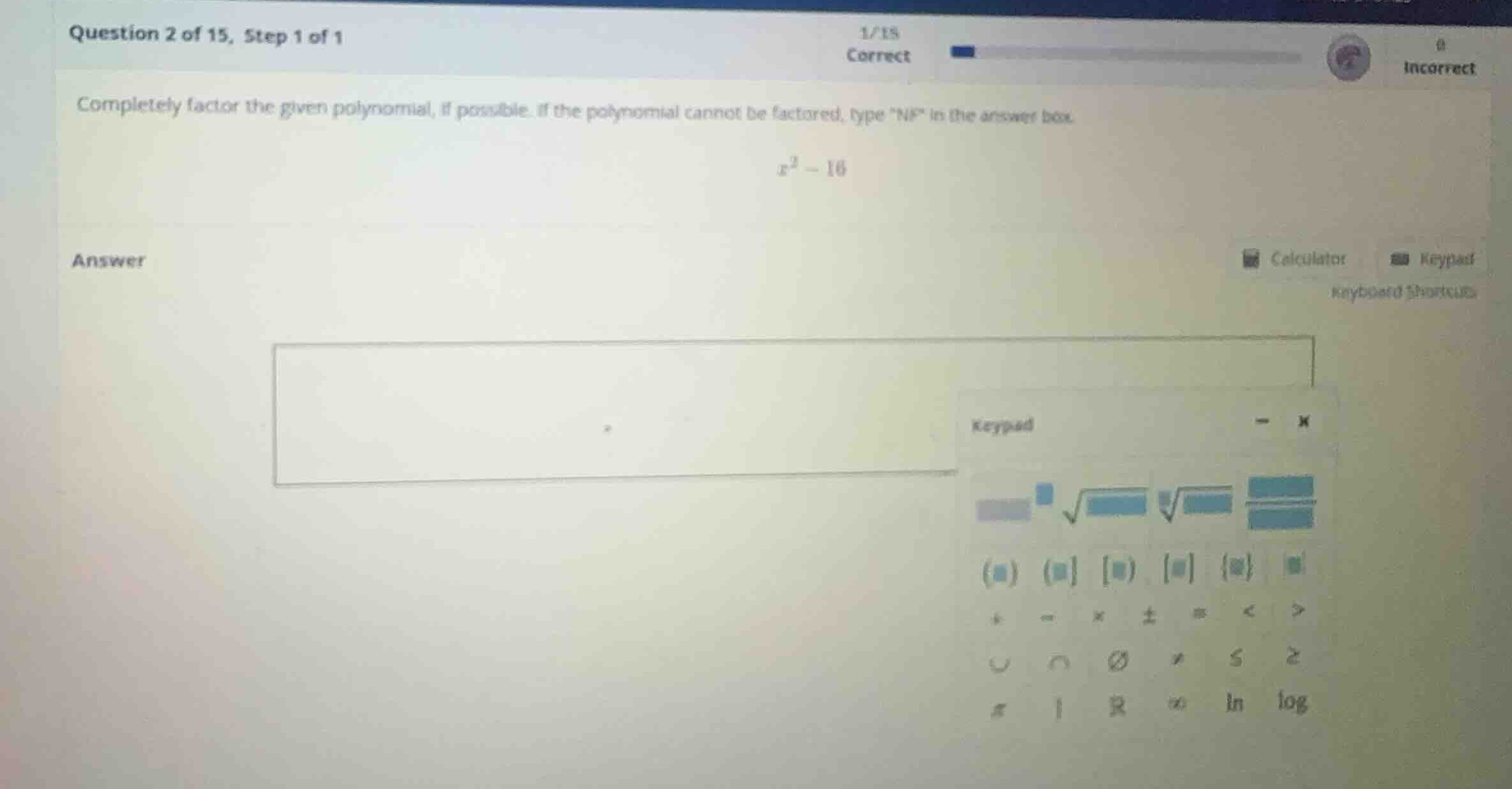 completely factor the given polynomial, if possible. if the polynomial …