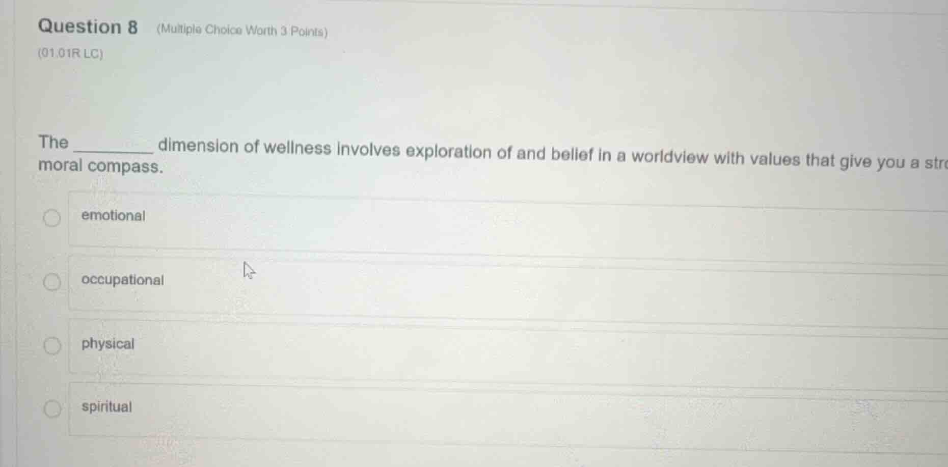 question 8 (multiple choice worth 3 points) (01.01r lc) the ________ di…