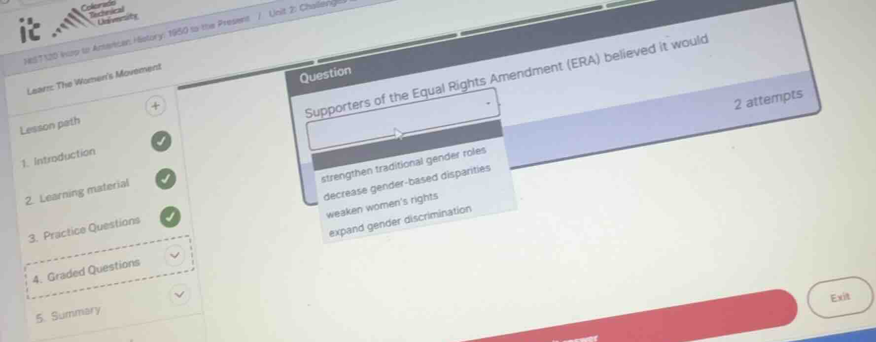 supporters of the equal rights amendment (era) believed it would - stre…