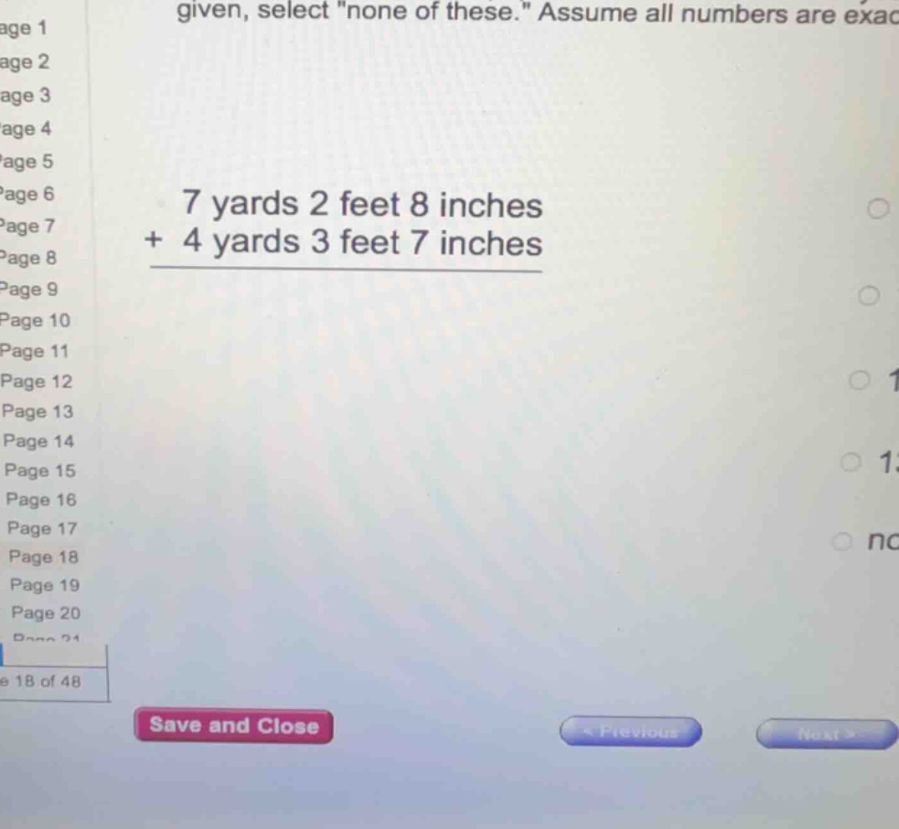 given, select one of these.\ assume all numbers are exact \\begin{array…