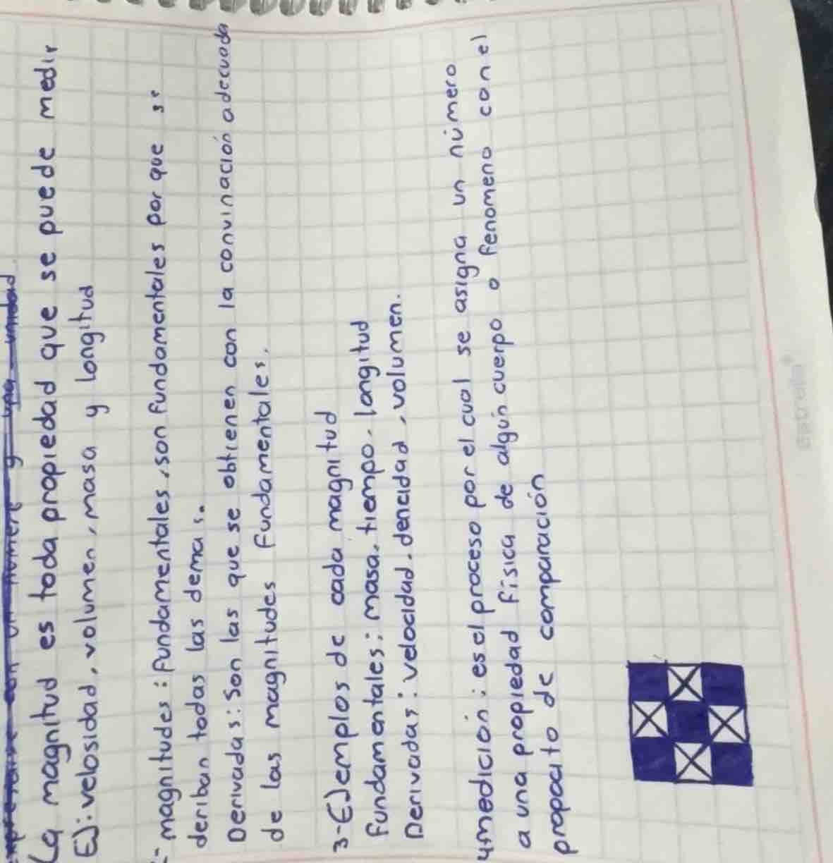 la magnitud es toda propiedad que se puede medir ej: velocidad, volumen…