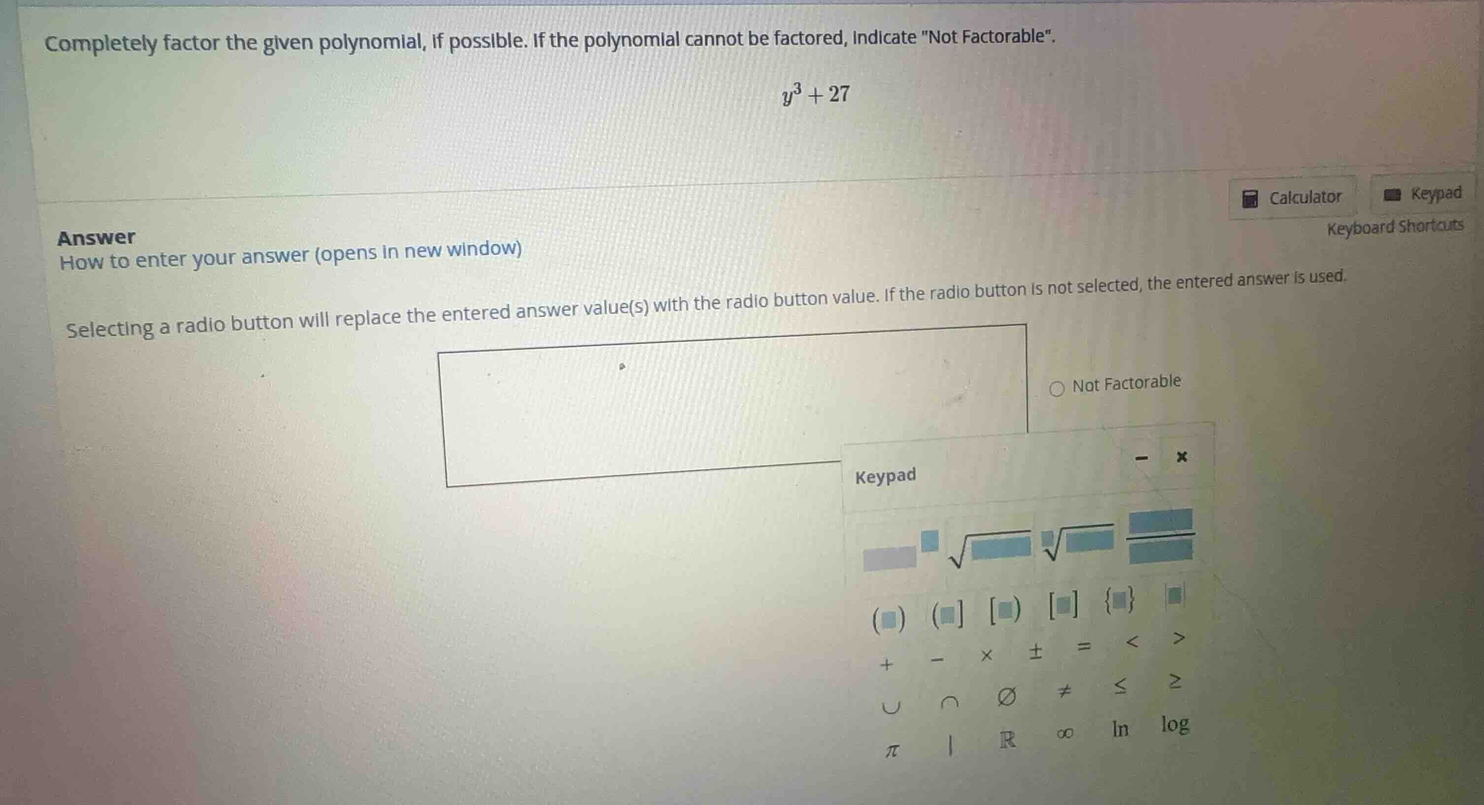 completely factor the given polynomial, if possible. if the polynomial …