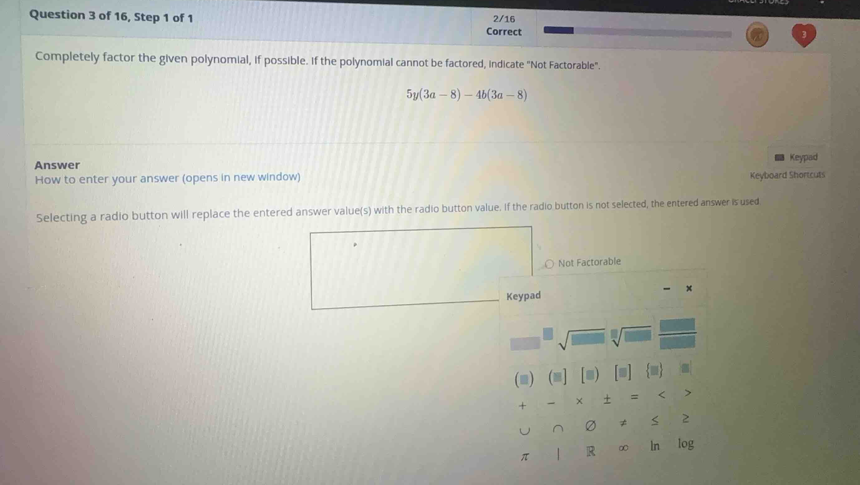 completely factor the given polynomial, if possible. if the polynomial …