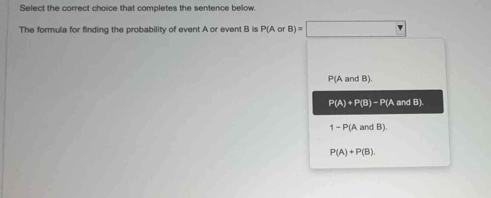 select the correct choice that completes the sentence below. the formul…
