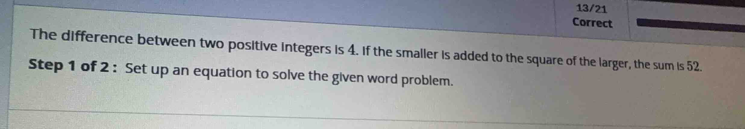 the difference between two positive integers is 4. if the smaller is ad…