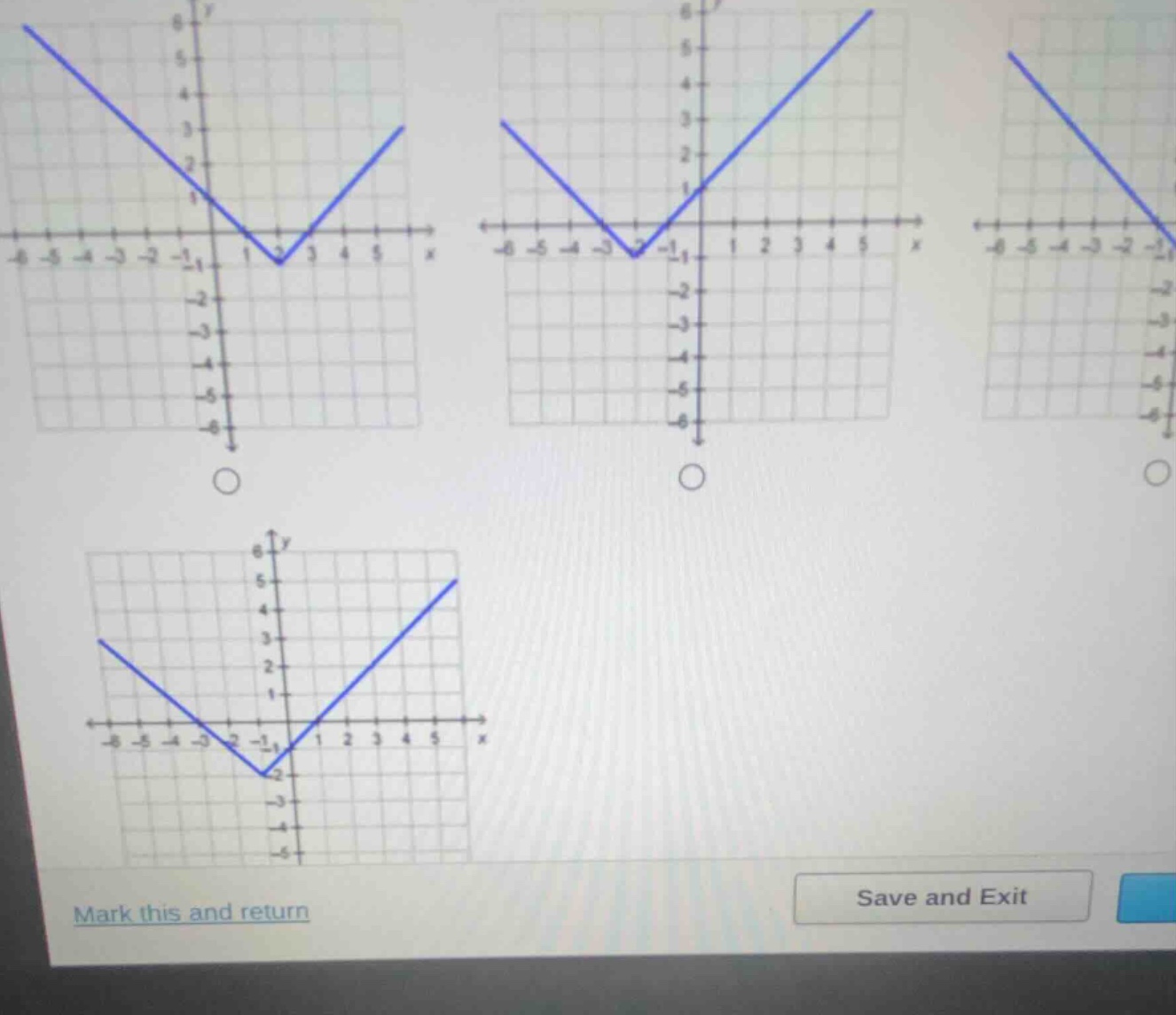 mark this and return save and exit
