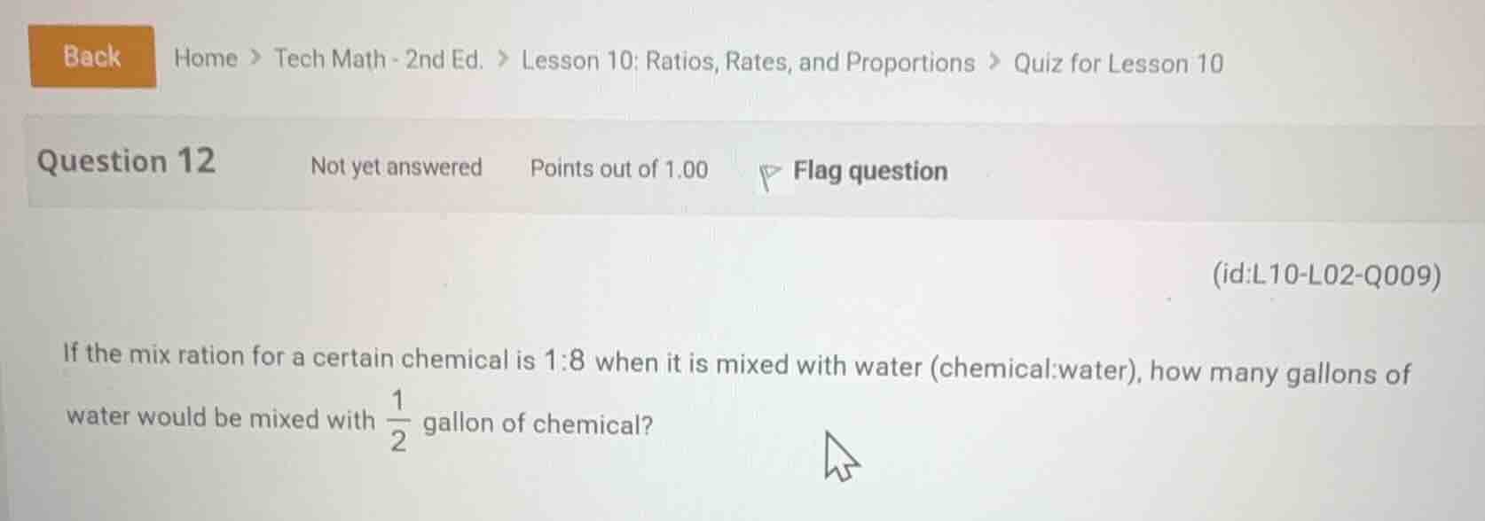 if the mix ration for a certain chemical is 1:8 when it is mixed with w…
