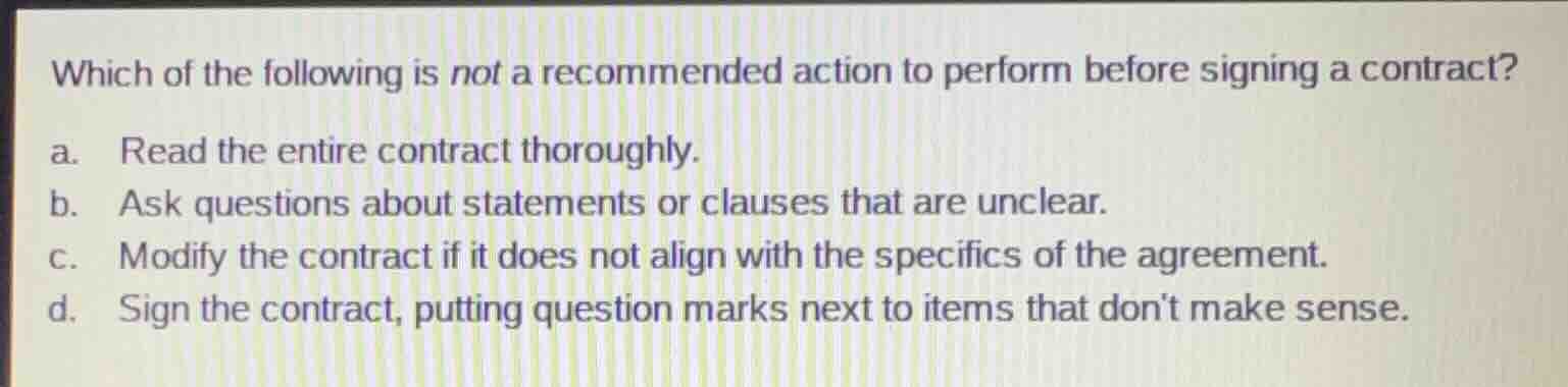which of the following is not a recommended action to perform before si…