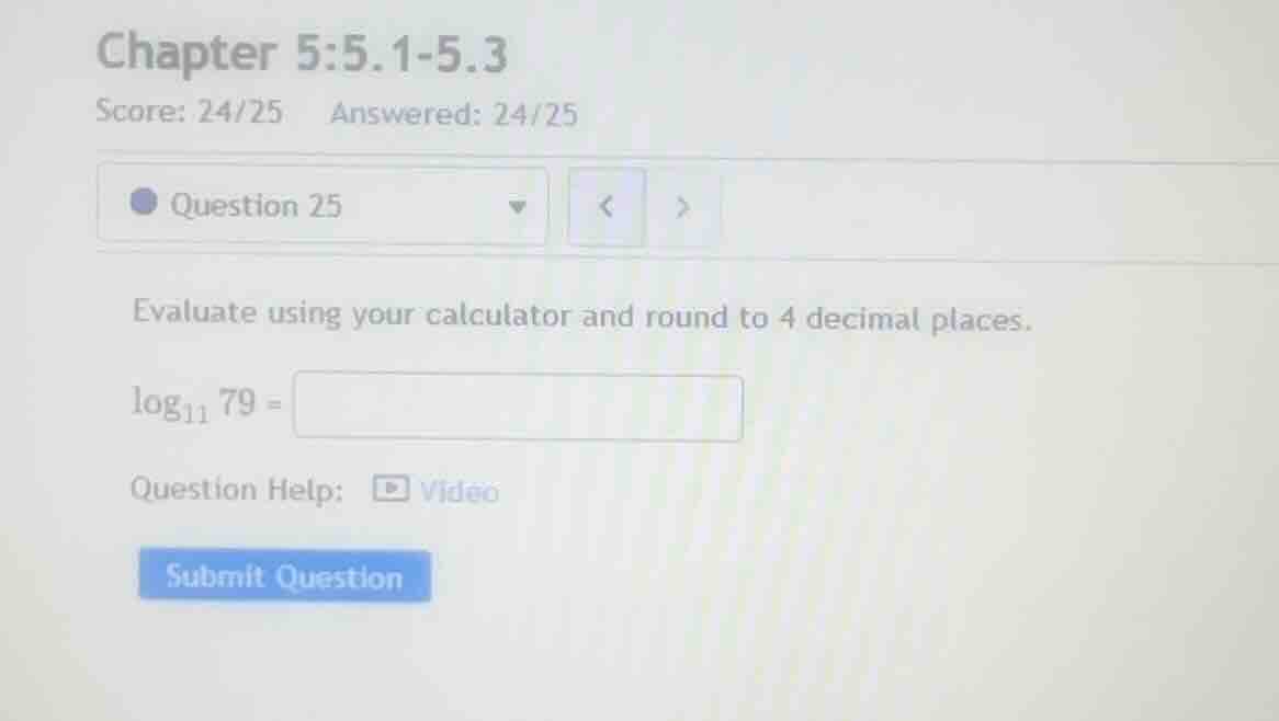 evaluate using your calculator and round to 4 decimal places. \\(\\log_…