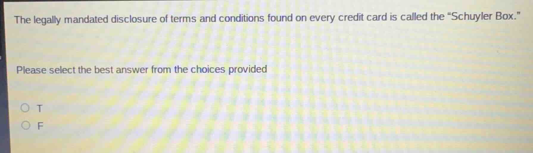 the legally mandated disclosure of terms and conditions found on every …