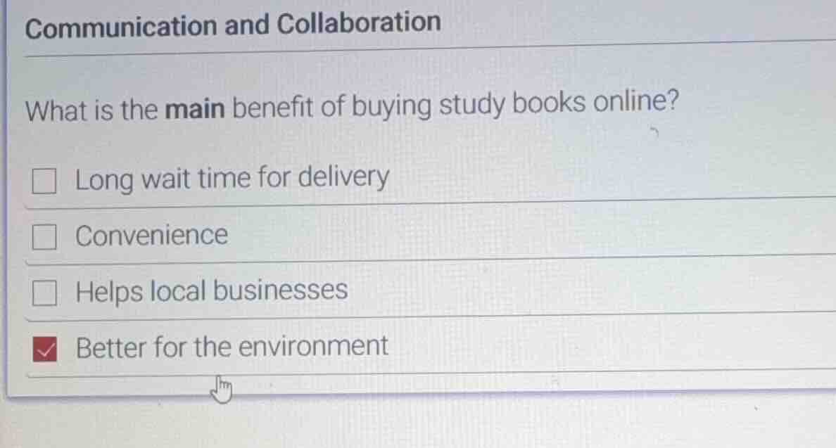 communication and collaboration what is the main benefit of buying stud…