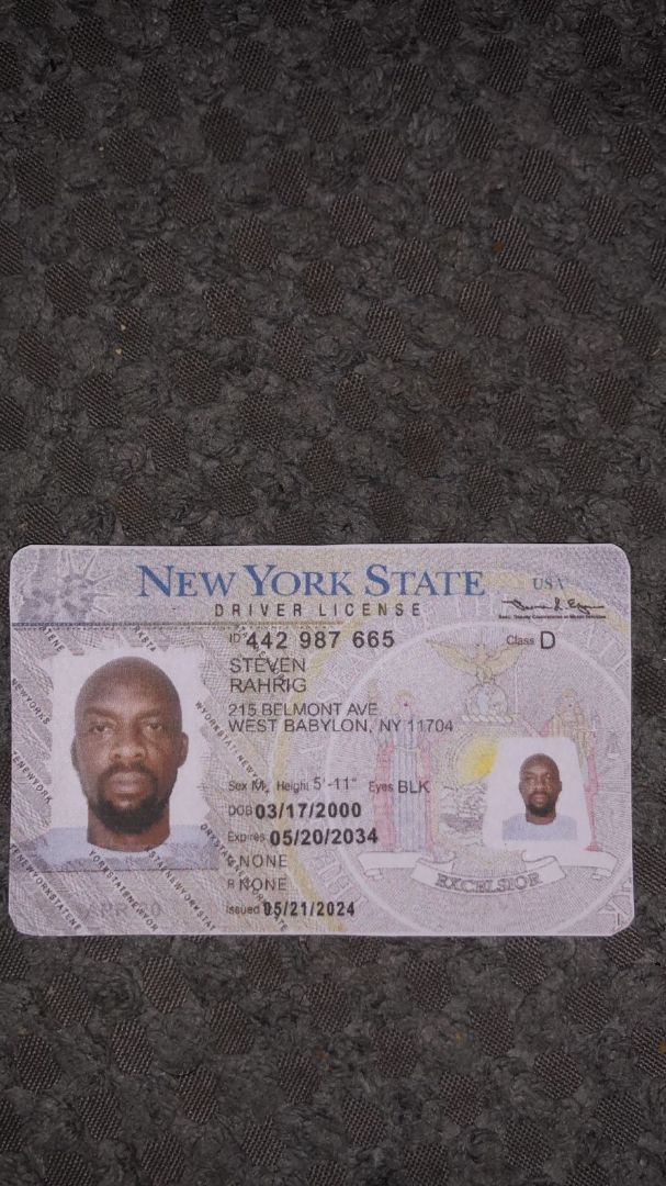 new york state driver license id 442 987 665 class d steven rahrig 215 …