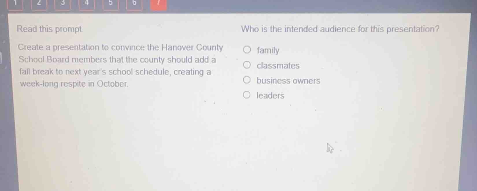 read this prompt. create a presentation to convince the hanover county …