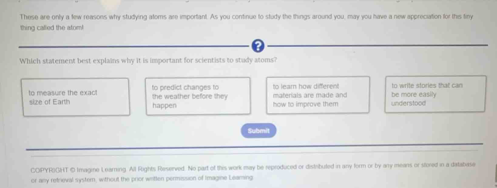 these are only a few reasons why studying atoms are important. as you c…