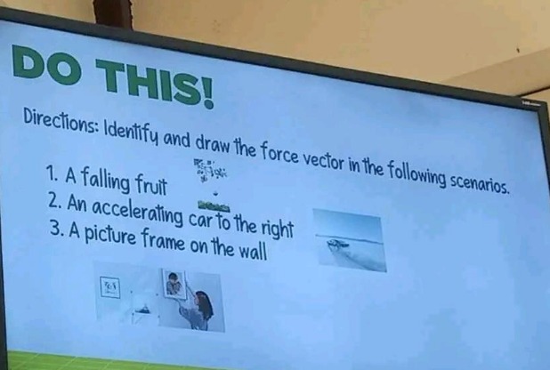 do this! directions: identify and draw the force vector in the followin…