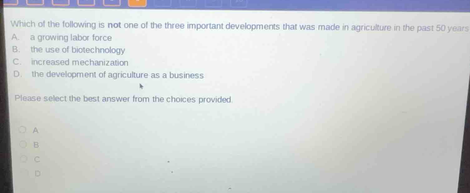 which of the following is not one of the three important developments t…