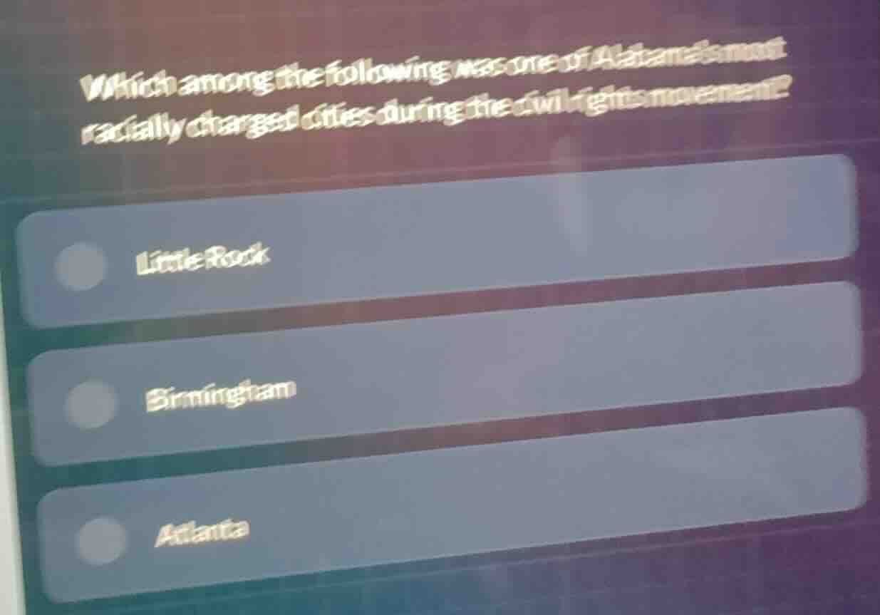which among the following was one of alabamas most racially charged cit…