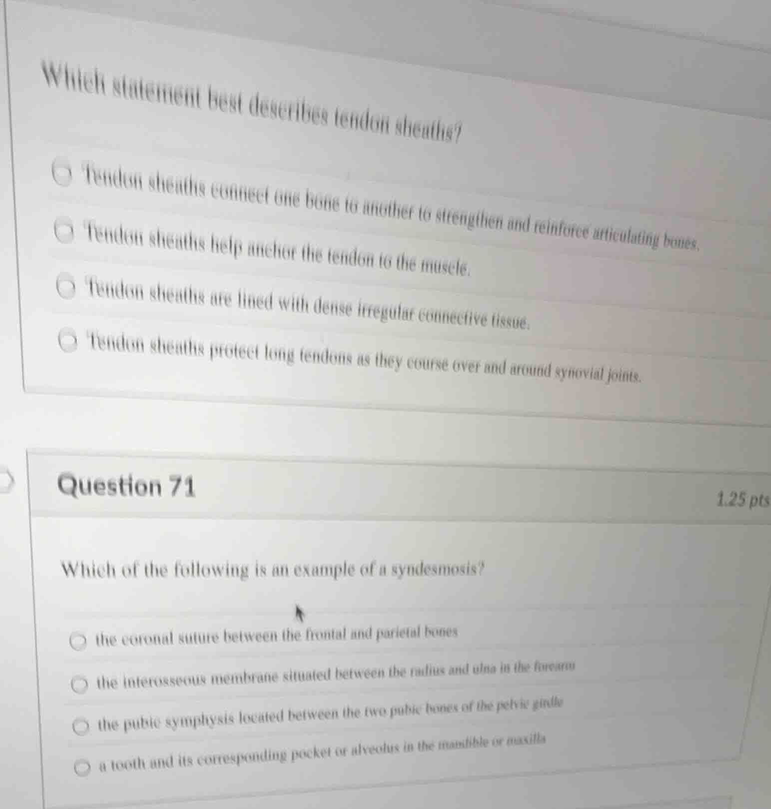 which statement best describes tendon sheaths? tendon sheaths connect o…