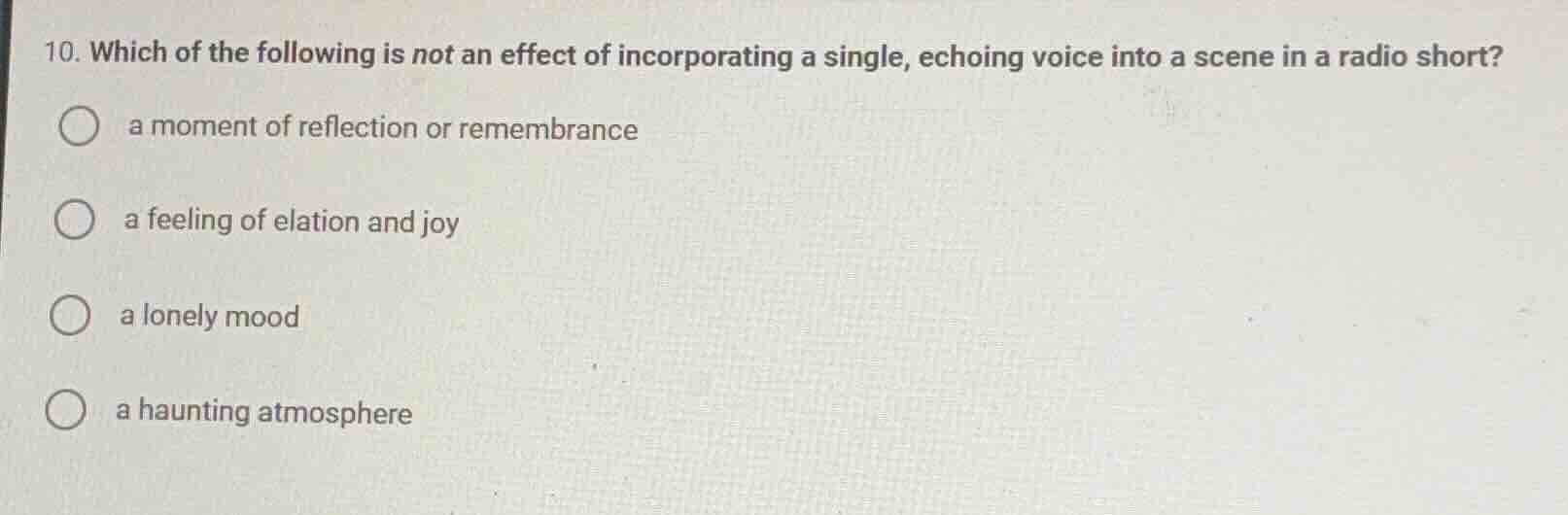 10. which of the following is not an effect of incorporating a single, …