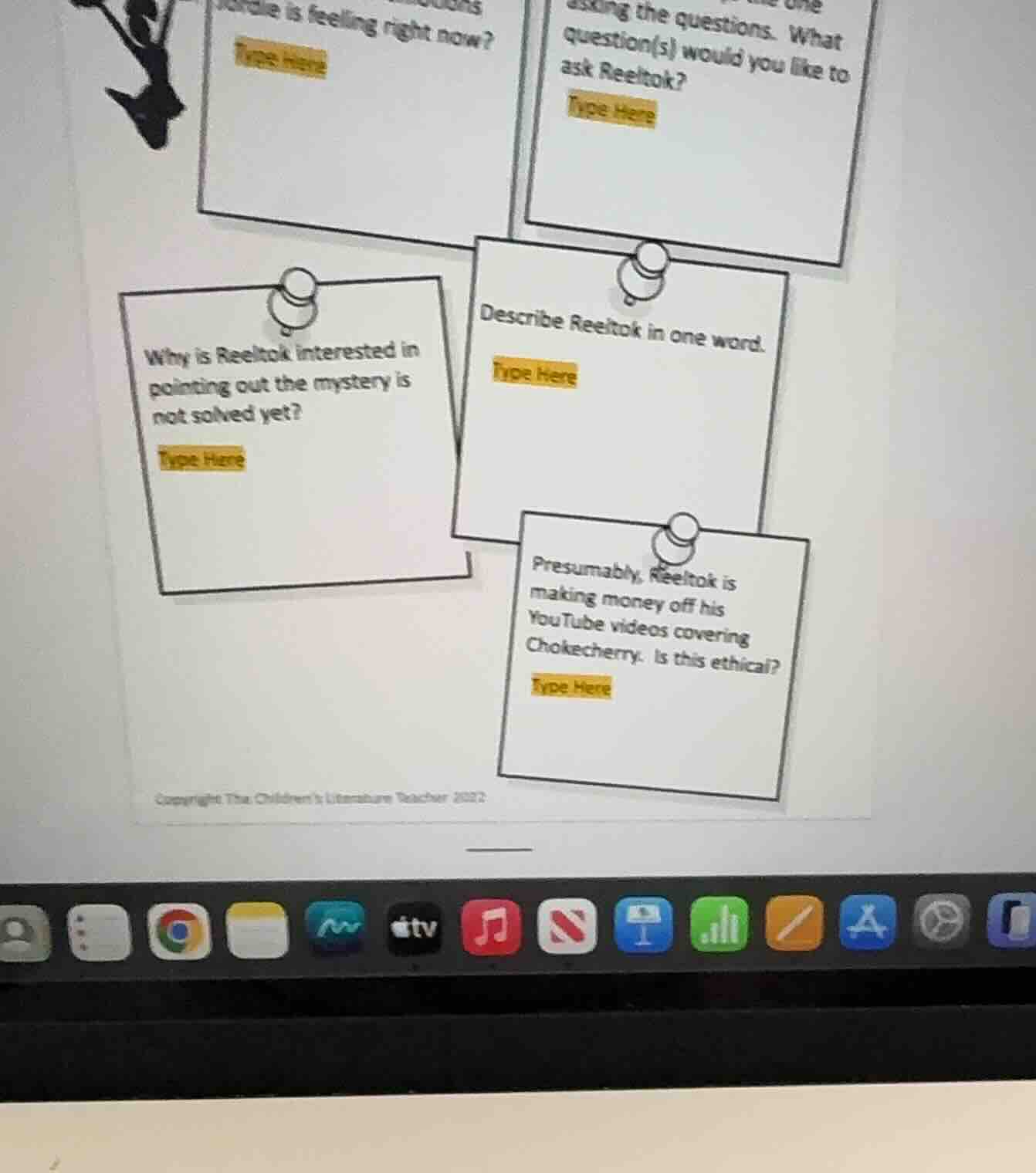 why is reeltok interested in pointing out the mystery is not solved yet…