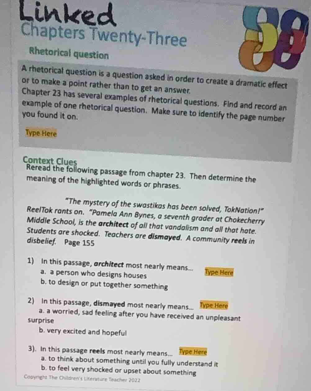 linked chapters twenty-three rhetorical question a rhetorical question …