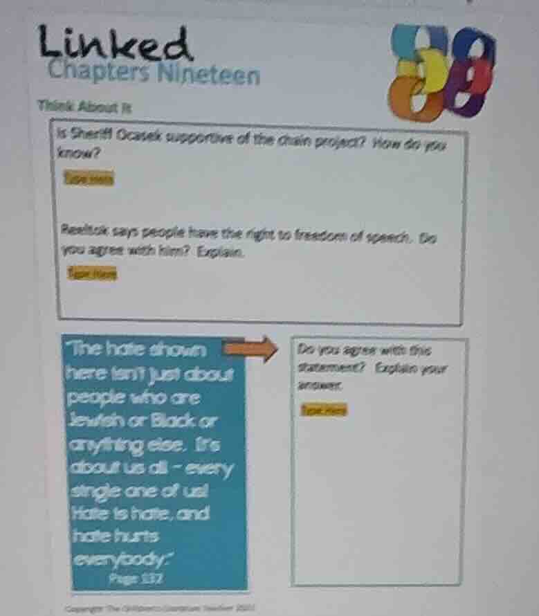 linked chapters nineteen think about it is sheriff ocasek supportive of…