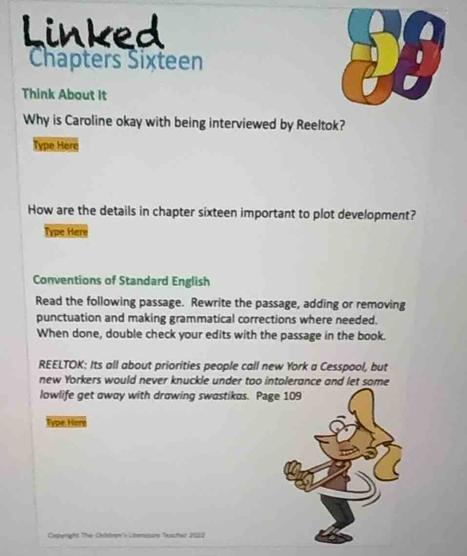linked chapters sixteen think about it why is caroline okay with being …