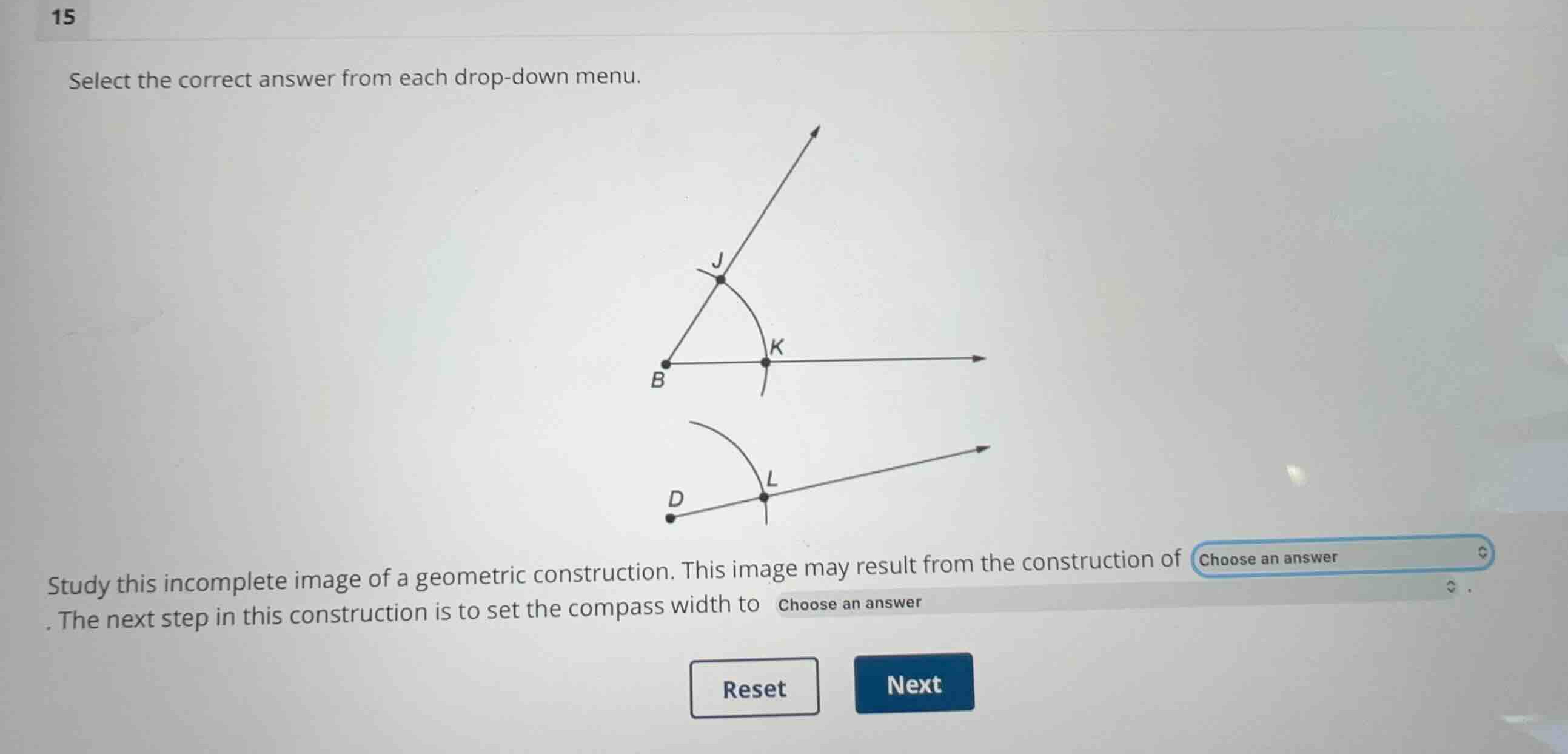 select the correct answer from each drop-down menu. study this incomple…