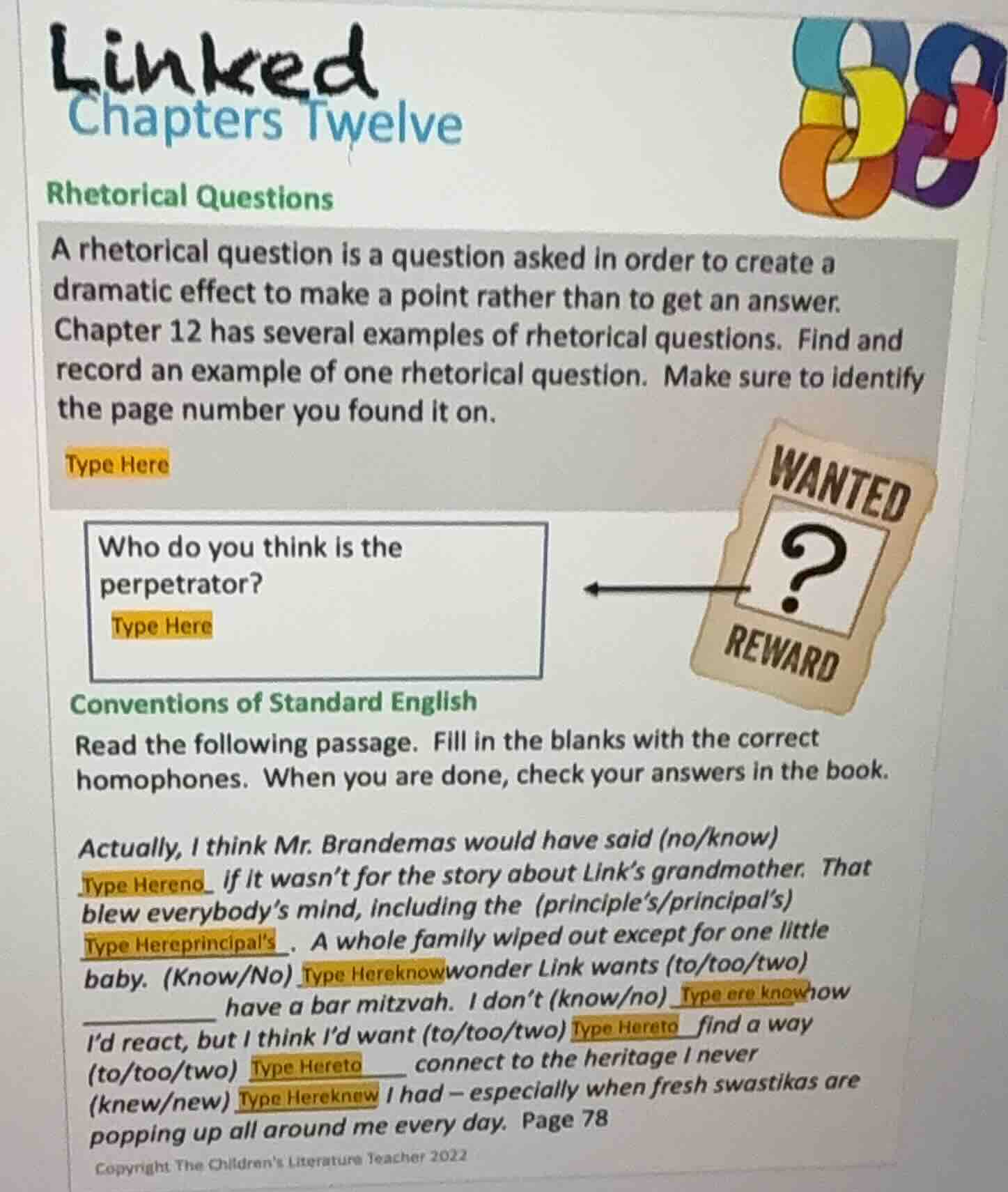 linked chapters twelve rhetorical questions a rhetorical question is a …