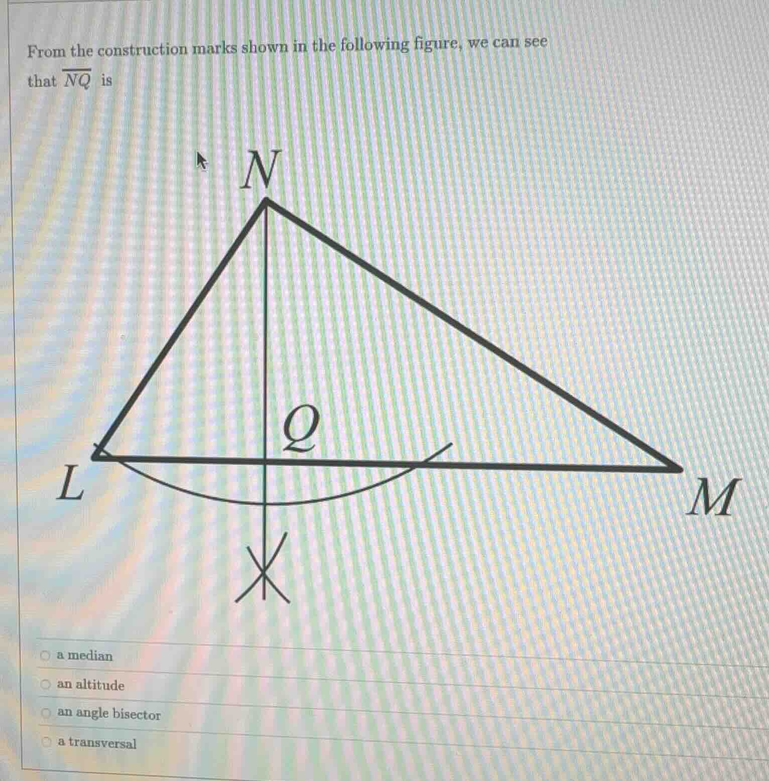 from the construction marks shown in the following figure, we can see t…