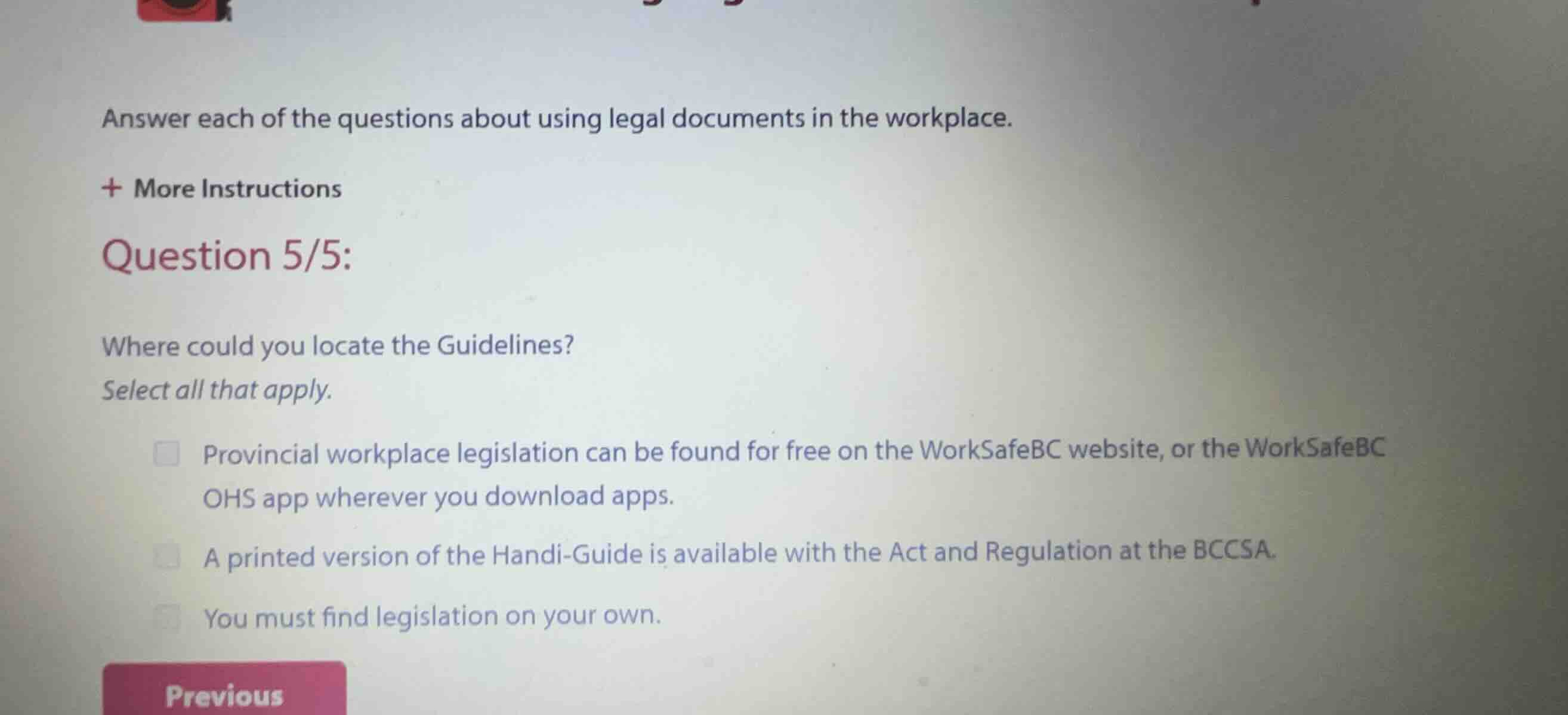answer each of the questions about using legal documents in the workpla…