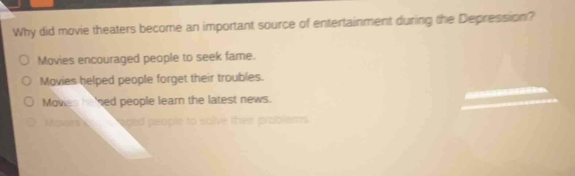 why did movie theaters become an important source of entertainment duri…