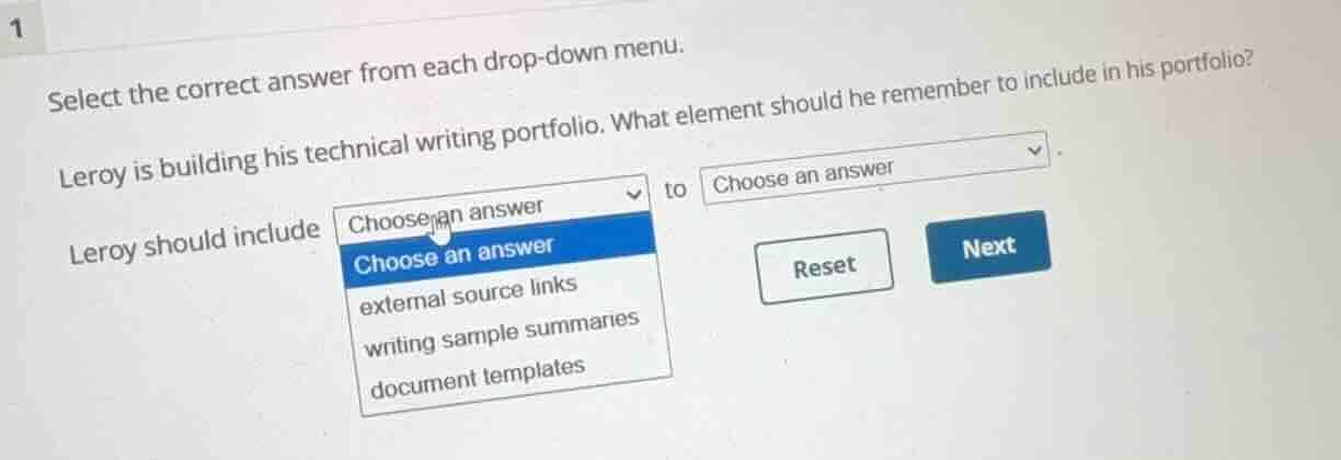 select the correct answer from each drop-down menu. leroy is building h…