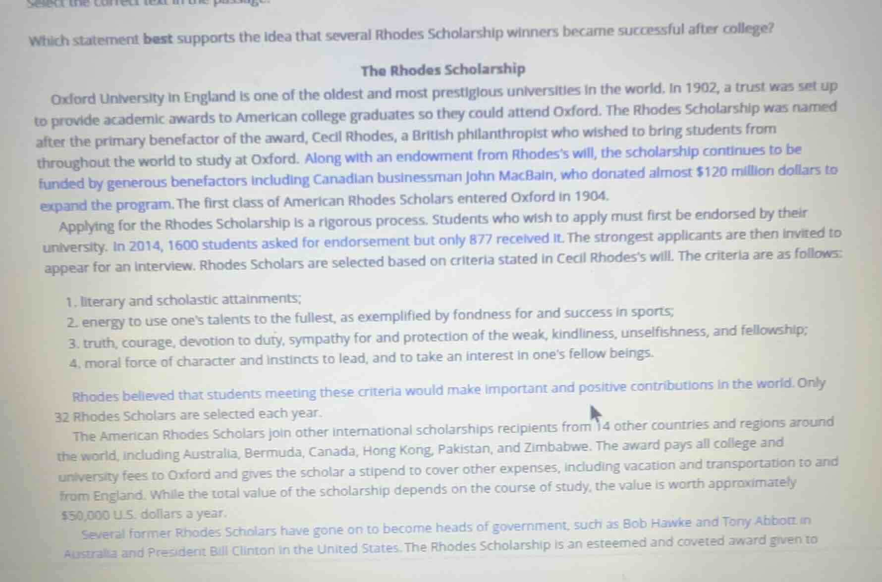 select the correct text in the passage. which statement best supports t…