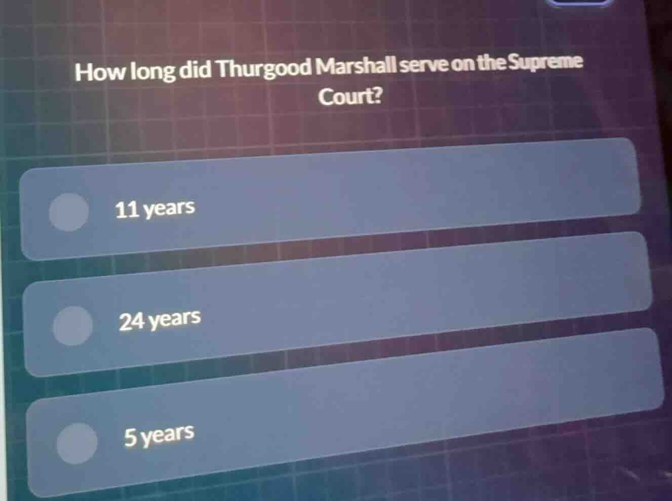 how long did thurgood marshall serve on the supreme court? 11 years 24 …