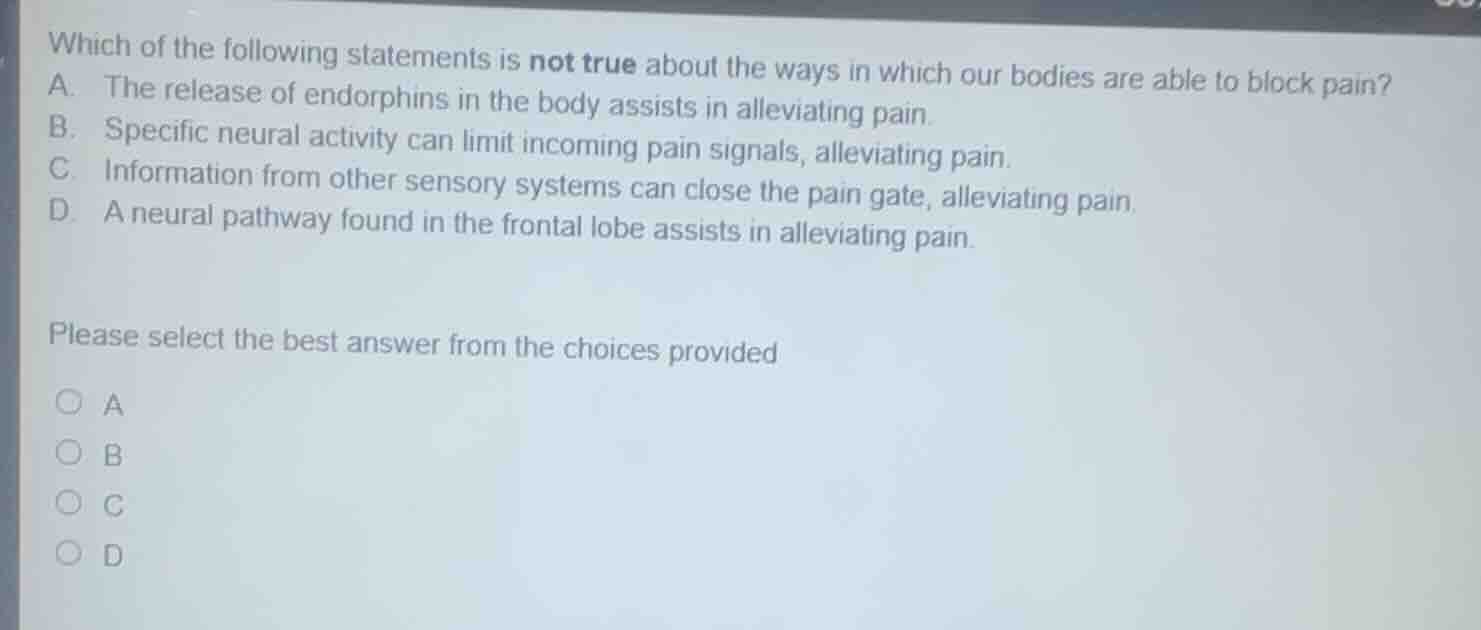 which of the following statements is not true about the ways in which o…