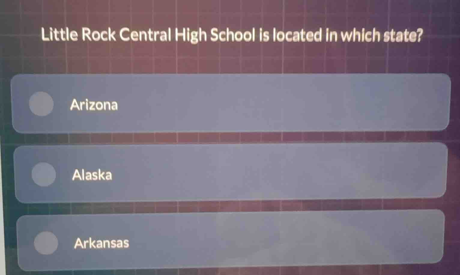 little rock central high school is located in which state? arizona alas…