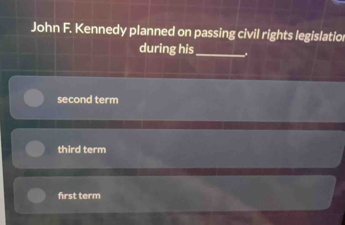 john f. kennedy planned on passing civil rights legislation during his …