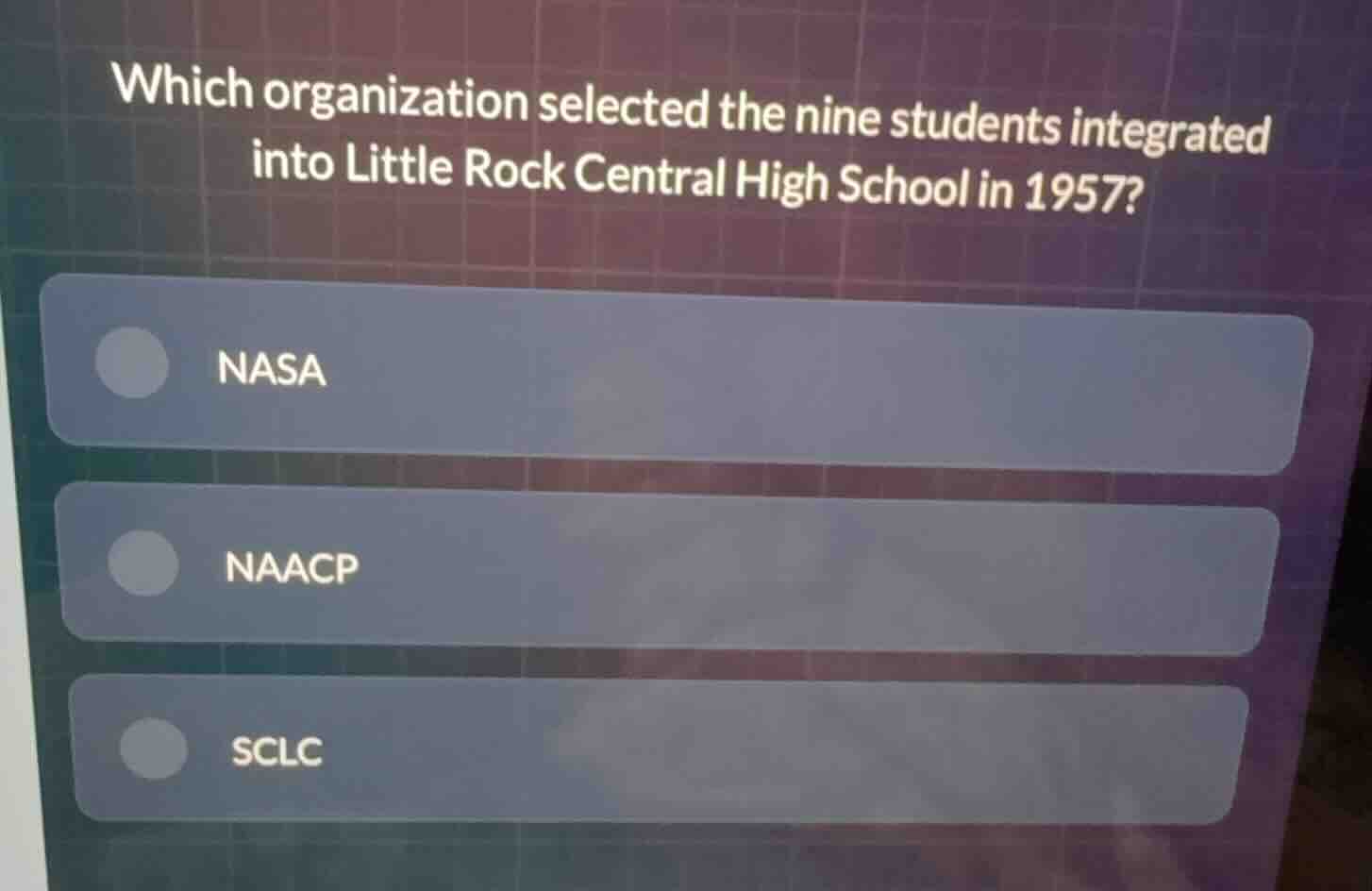 which organization selected the nine students integrated into little ro…