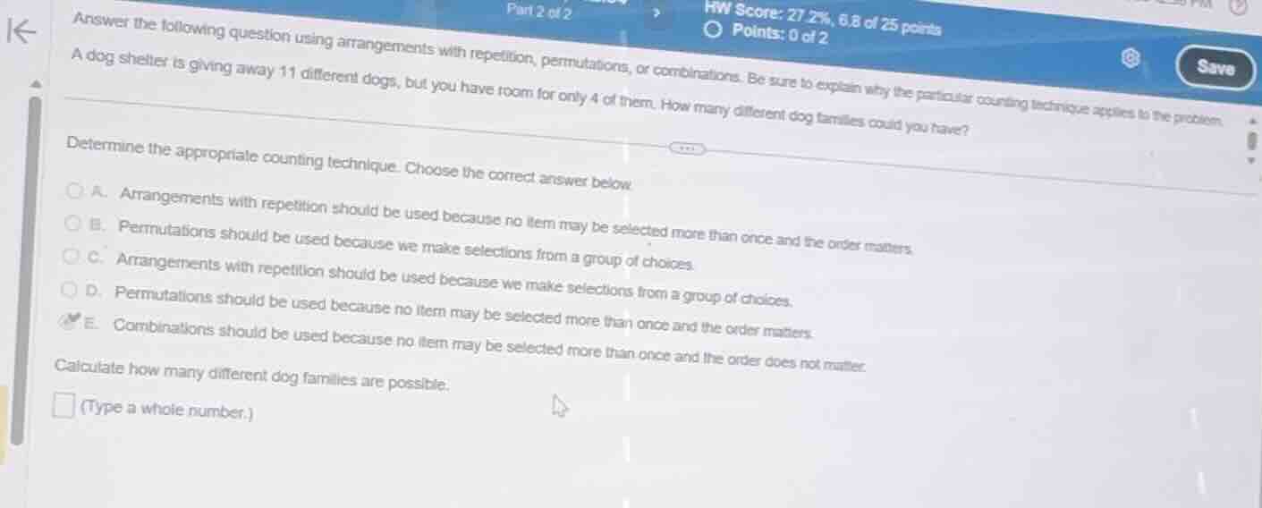 answer the following question using arrangements with repetition, permu…