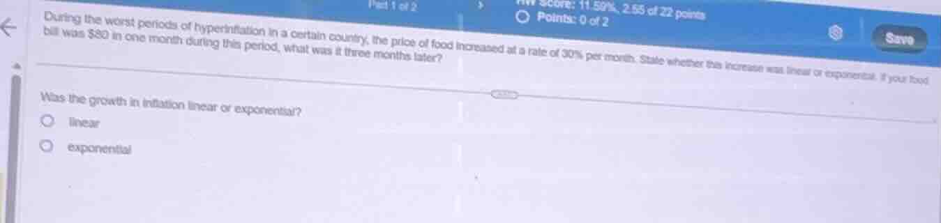 during the worst periods of hyperinflation in a certain country, the pr…