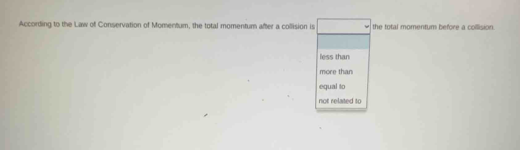 according to the law of conservation of momentum, the total momentum af…