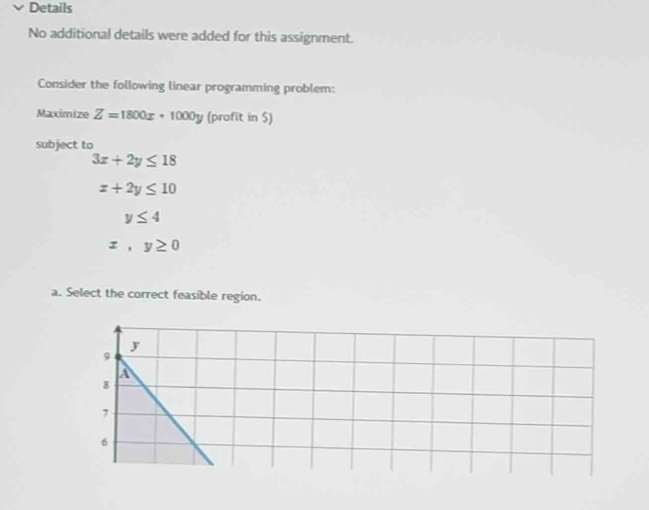 consider the following linear programming problem: maximize \\(z = 1800…