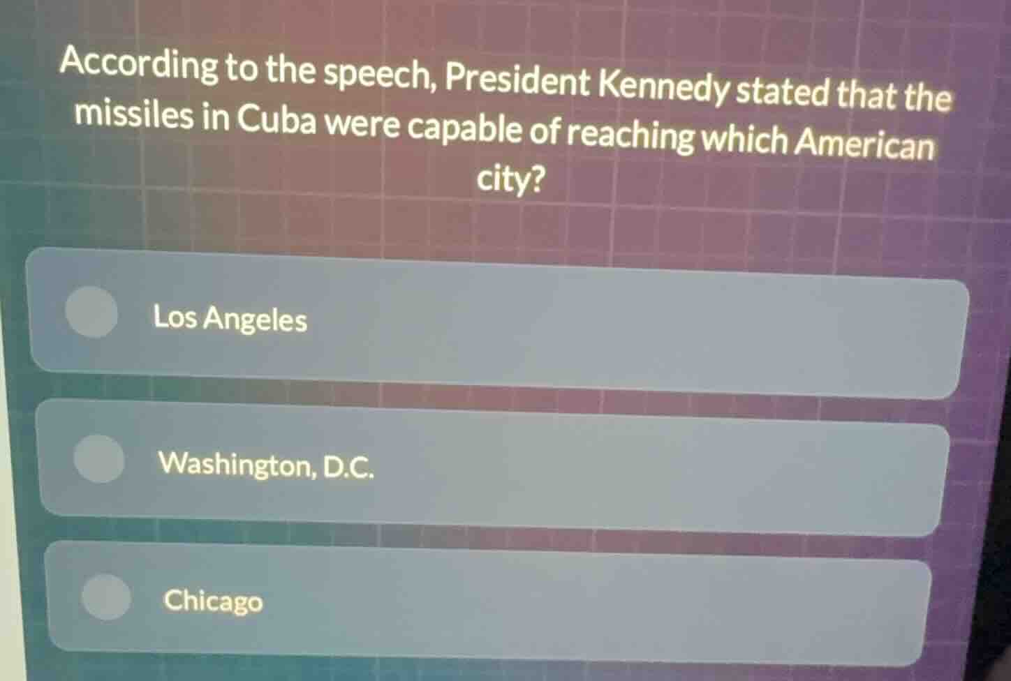 according to the speech, president kennedy stated that the missiles in …