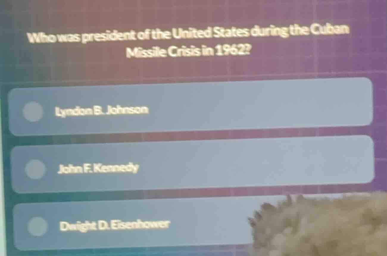 who was president of the united states during the cuban missile crisis …