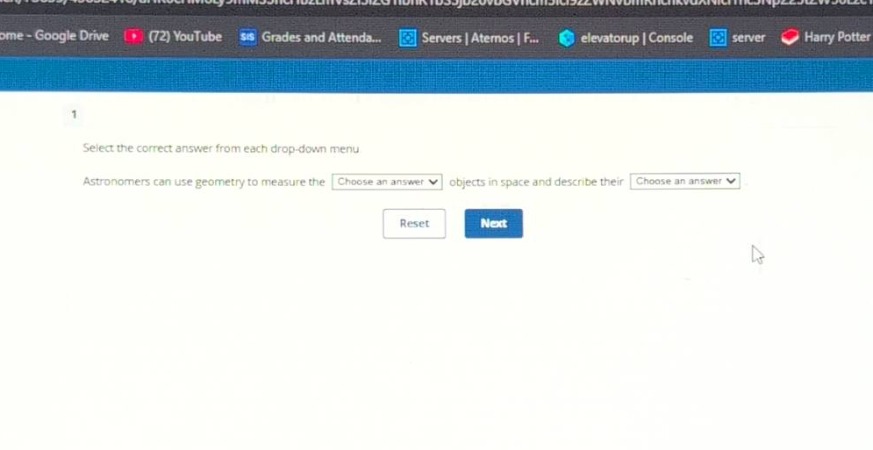 1 select the correct answer from each drop-down menu. astronomers can u…