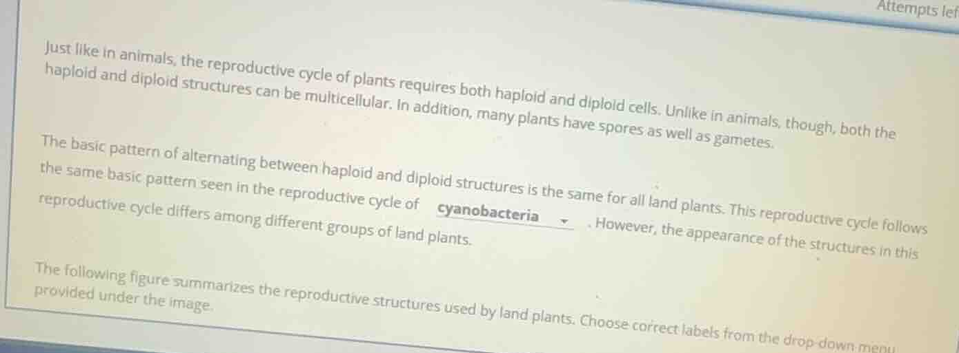 just like in animals, the reproductive cycle of plants requires both ha…