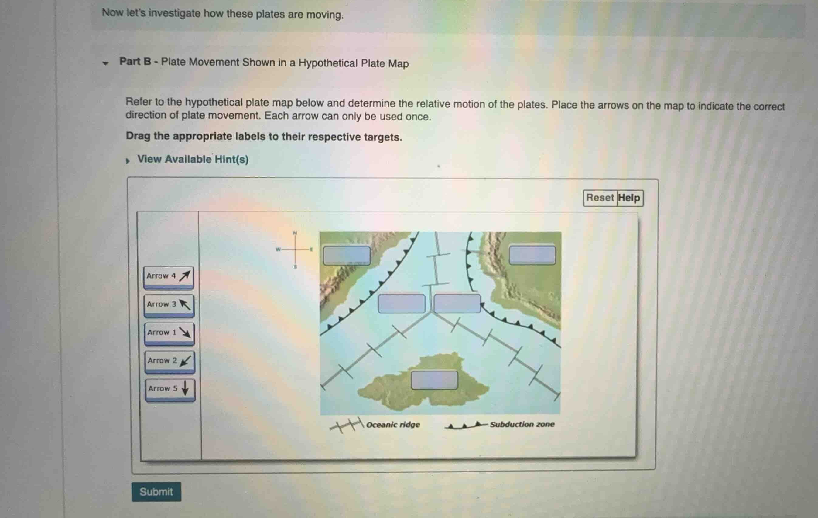 now lets investigate how these plates are moving. part b - plate moveme…